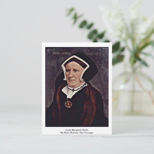 Lady Margaret Hinterns von Hans Holbein Postkarte (Stehend Vorderseite)