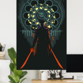 Lady Maria vom Astral-Uhrturm Poster (Heimbüro)