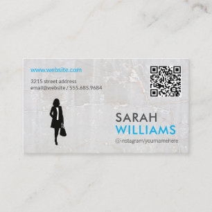 Lady Marmor QR-Code Visitenkarte