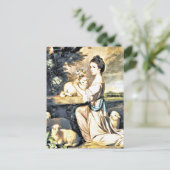 Lady Mary Leslie Postkarte (Stehend Vorderseite)