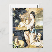 Lady Mary Leslie Postkarte (Vorne/Hinten)