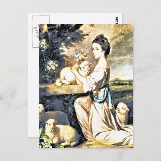 Lady Mary Leslie Postkarte (Vorne/Hinten)