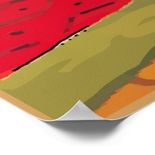 Lady Matisse mit Brandy Glass Poster (Ecke)