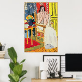 Lady Matisse mit Brandy Glass Poster (Heimbüro)