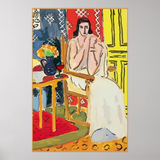 Lady Matisse mit Brandy Glass Poster (Vorne)