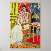 Lady Matisse mit Orange Coffee Cup Poster (Vorne)