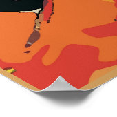 Lady Matisse with Prosecco Wine Poster (Ecke)