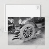 Lady Mechanic, 1920 Postkarte (Vorne/Hinten)