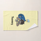Lady Mermaid individuelle Name Handtuch (Handtuch)