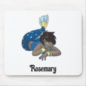 Lady Mermaid individuelle Name Mousepad (Vorne)