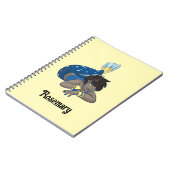 Lady Mermaid individuelle Name Notizblock (Linke Seite)