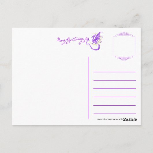 Lady Midnight Postcard Postkarte (Rückseite)