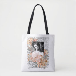Lady mit Blume Tasche