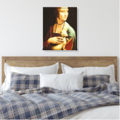 Lady mit einem Ermine,leonardo da Vinci Leinwanddruck (Insitu (Schlafzimmer))