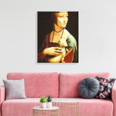 Lady mit einem Ermine,leonardo da Vinci Leinwanddruck (Insitu (Wohnzimmer))