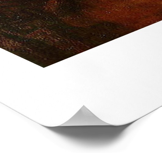 Lady mit einem Ermine, Leonardo Da Vinci Poster (Ecke)