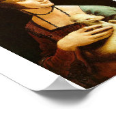 Lady mit einem Ermine von Leonardo Da Vinci c. 149 Poster (Ecke)