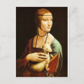 Lady mit einem Ermine von Leonardo Da Vinci c. 149 Postkarte (Vorderseite)