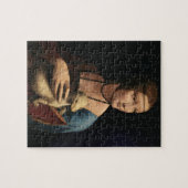 Lady mit einem Ermine von Leonardo da Vinci Puzzle (Horizontal)