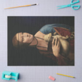 Lady mit einem Ermine von Leonardo da Vinci Seidenpapier (Basteln)
