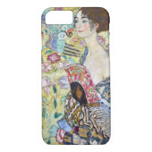 Lady mit einem Fan, Gustav Klimt Case-Mate iPhone Hülle (Rückseite)