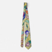 Lady mit einem Fan, Gustav Klimt Krawatte (Rückseite)