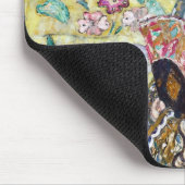 Lady mit einem Fan, Gustav Klimt Mousepad (Ecke)