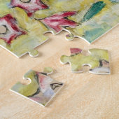 Lady mit einem Fan, Gustav Klimt Puzzle (Seite)