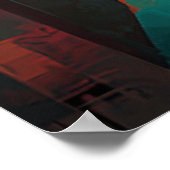 Lady mit einem Fan - Kubistin inspiriert durch Kli Poster (Ecke)