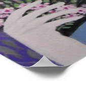 LADY MIT EINEM FAN POSTER (Ecke)