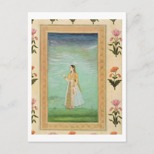 Lady mit einer Blume aus dem Small Clive Album Postkarte (Vorderseite)