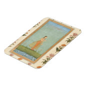 Lady mit einer Blume, stehend von einem Lilienteic Magnet (Linke Seite)