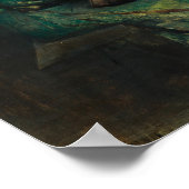 Lady mit einer Laute von Thomas Dewing Poster (Ecke)