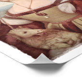 Lady mit Einhorn Poster (Ecke)