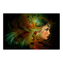 Lady mit elegantem Kopfteil