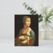 Lady mit Ermine Postkarte (Stehend Vorderseite)