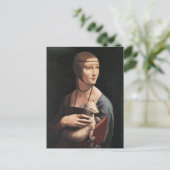 Lady mit Ermine Postkarte (Stehend Vorderseite)