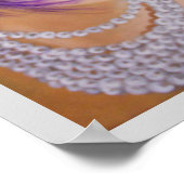 Lady mit Federn im Haar Poster (Ecke)