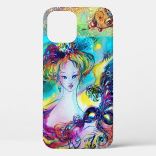 LADY MIT GEFÜHRTER MASKE Venezianische Maskennacht iPhone 12 Hülle