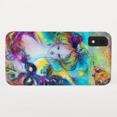 LADY MIT GEFÜHRTER MASKE Venezianische Maskennacht Case-Mate iPhone Hülle (Rückseite (Horizontal))