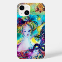 LADY MIT GEFÜHRTER MASKE Venezianische Maskennacht