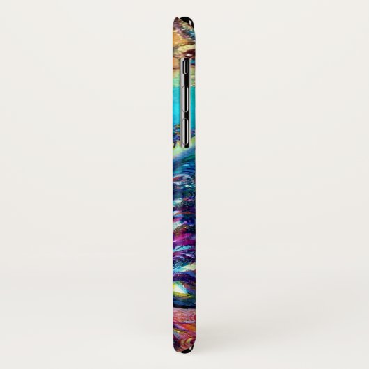 LADY MIT GEFÜHRTER MASKE Venezianische Maskennacht Case-Mate iPhone Hülle (Hinten/Links)