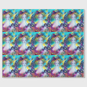 LADY MIT GEFÜHRTER MASKE / Venezianischer MASKENMA Geschenkpapier (Flach)