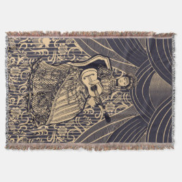 Lady mit Gitarre Decke