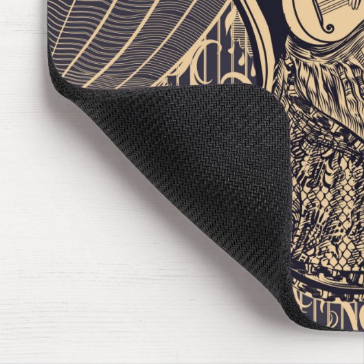 Lady mit Gitarre Mousepad (Ecke)