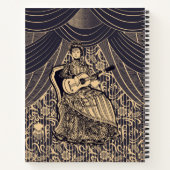 Lady mit Gitarre Notizblock (Rückseite)