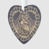 Lady mit Gitarre Ornament (Vorderseite)