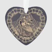 Lady mit Gitarre Ornament (Rückseite)