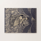 Lady mit Gitarre Puzzle (Horizontal)