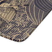 Lady mit Gitarre Schneidebrett (Ecke)